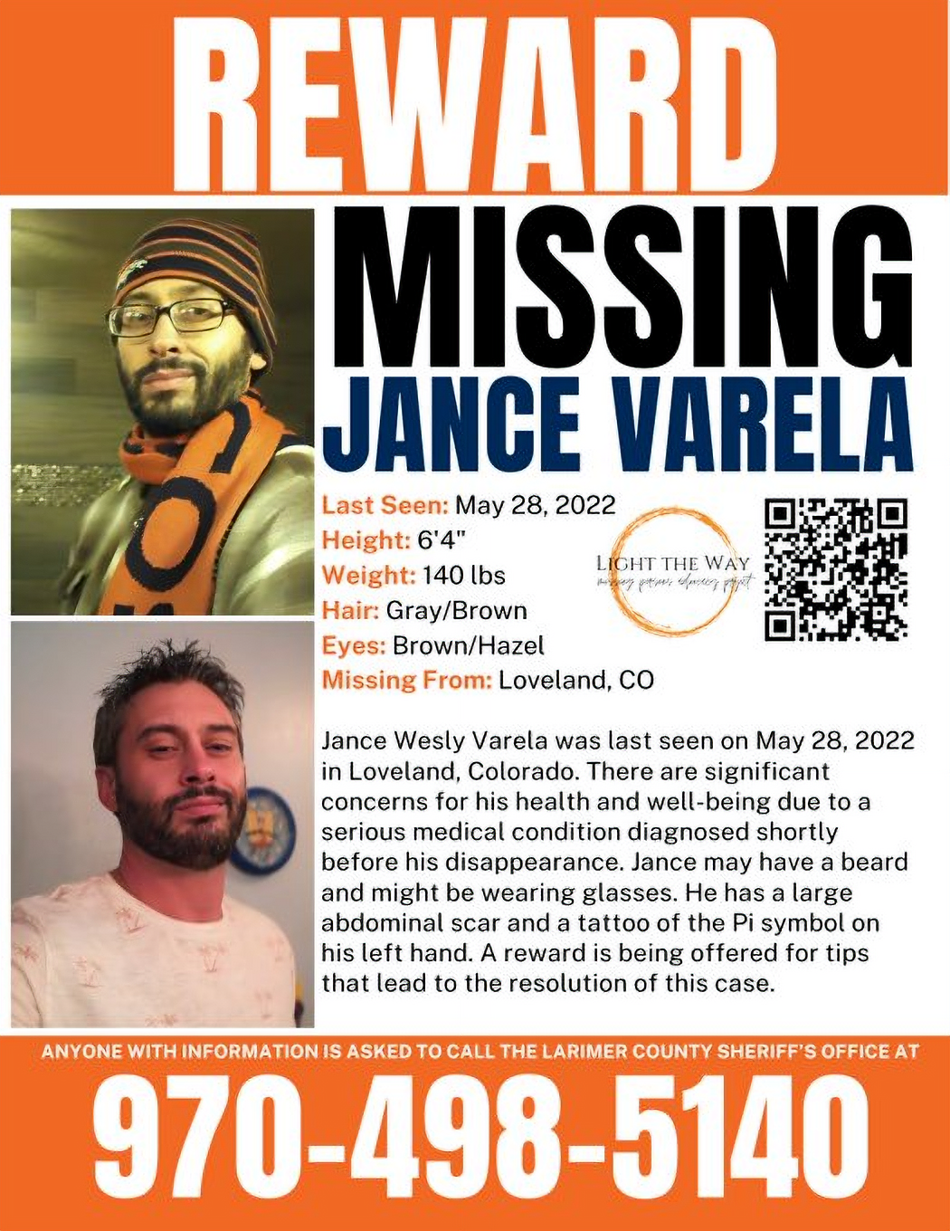 Missing: Jance Wesly Varela, Loveland, Colorado 