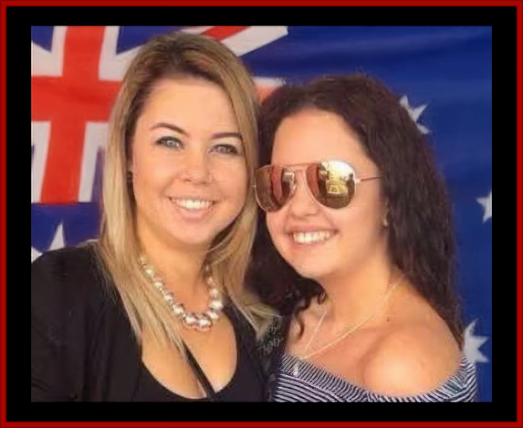 Tayla (left) and Rebecca Spies, her sister