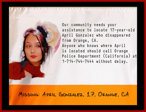 Missing: April Gonzalez, 17, Orange, CA